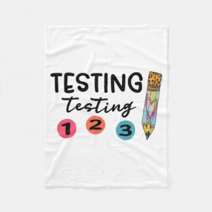 1 2 3 Shirt-Testkoordinator Lehrer Fleecedecke