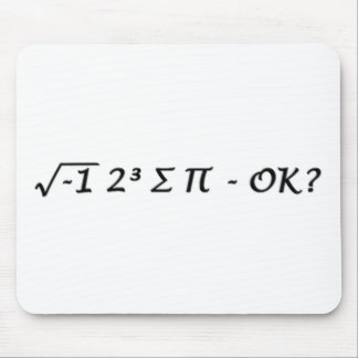 ³ √-1 2 ∑ ∏ - ich aß irgendein Torten-O.K.? Mousepad
