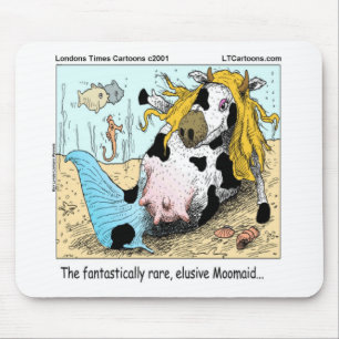 1/2 Kuh 1/2 Meerjungfrau Moomaid Lustig Mousepad