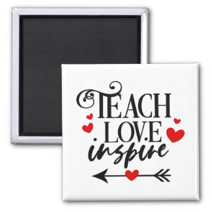 1/2 Teach Love Inspire Shirt kindergarten teachers Magnet