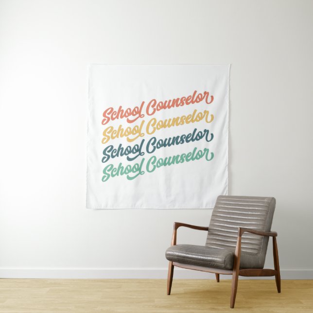 1/2 - Zurück zur Vintagen Schulberaterin Wandteppich (Beispiel)