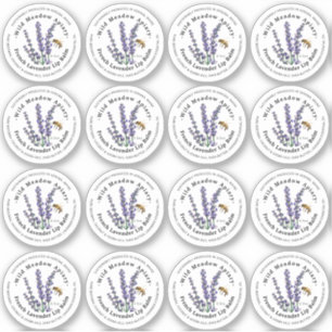 1,33" Lip Balm 0,5 oz Metallbehältnis-Etikett Aufkleber