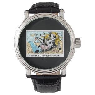 1/3 Meerjungfrau 1/2 Kuh Moomaid Lustige Unisex Uh Armbanduhr