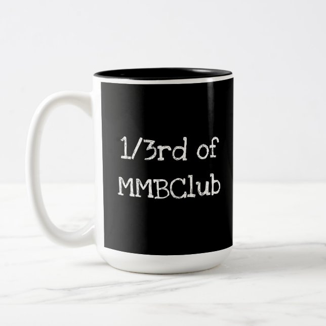 1/3 von MMBClub, weil ich bin! Zweifarbige Tasse (Links)