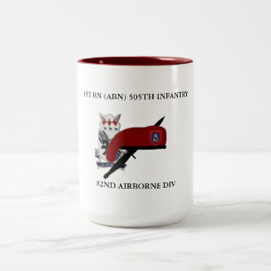 1. 505. INFANTERIE-TASSE DER BN-(ABN) ZWEIFARBIGE TASSE