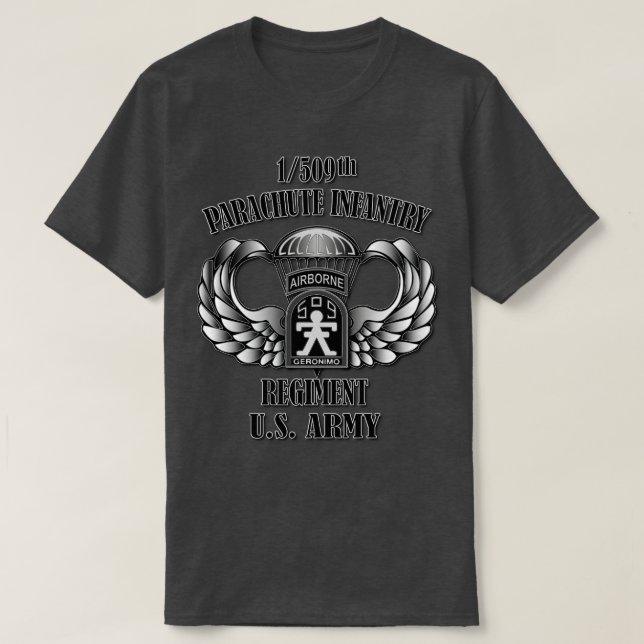 1. 509. Parachute Infanterie-Regiment T-Shirt (Design vorne)