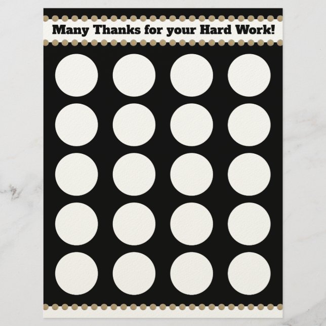 1,5" Aufkleberangestelltanerkennungs-Zellenplakat Briefbogen (Vorderseite)