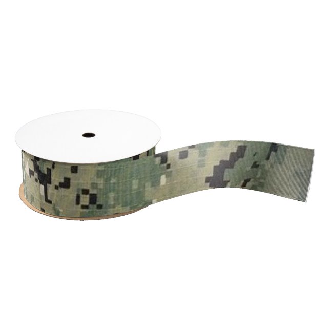 1,5" Grosgrain Ribbon Marine Typ III Digital Ripsband (Spule)