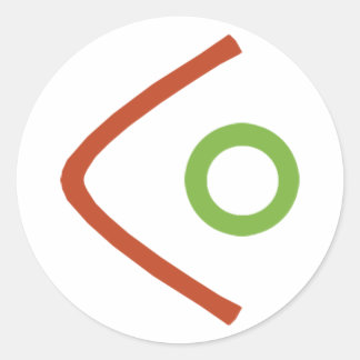 1,5" LCD-Aufkleber Runder Aufkleber