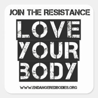 1,5" Liebe Ihres Aufklebers Quadratischer Aufkleber