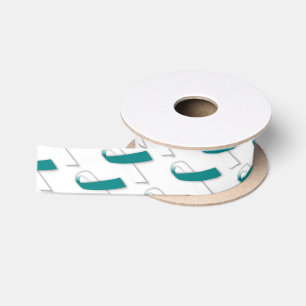 1,5" weit Satin-Gebärmutterkrebs-Bewusstseins-Ban Satinband