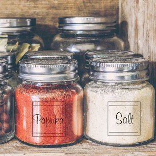 1,5-Zoll-Quadratzoll Transparentes Küchensiegel Aufkleber