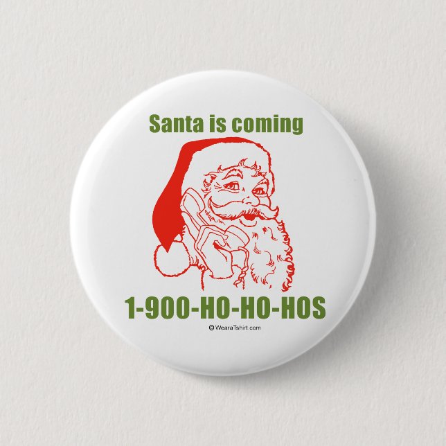 1-900-Ho-Ho-Hos Button (Vorderseite)