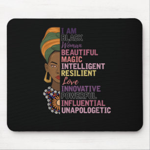 1 afrikanische Frauen Geschenk Ich bin eine schwar Mousepad