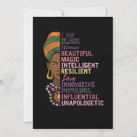 1 afrikanische Frauen Geschenk Ich bin eine schwar