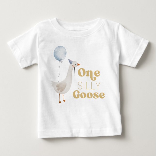 1. Alberne Gans 1. Geburtstag Baby T-shirt (Vorderseite)