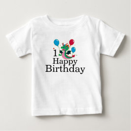 1 Alles Gute zum Geburtstag Drache mit Ballons T Baby T-shirt