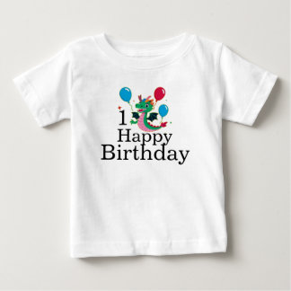   1 Alles Gute zum Geburtstag Drache mit Ballons T Baby T-shirt