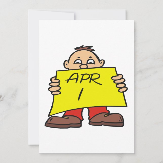 1. April Einladung (Vorderseite)