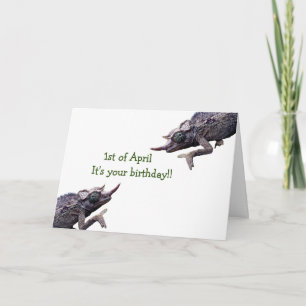 1. April Geburtstags-Karte durch mürrisches Karte