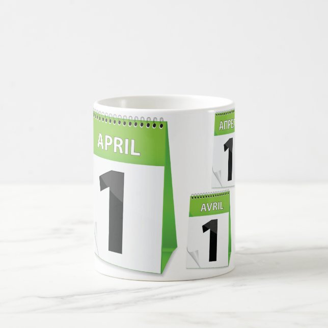 1. April Kalender-Tasse Kaffeetasse (Mittel)