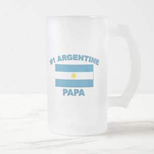#1 Argentinien Papa Mattglas Bierglas