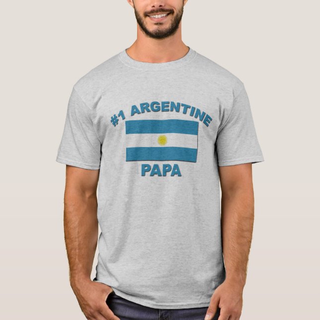 #1 Argentinien Papa T-Shirt (Vorderseite)