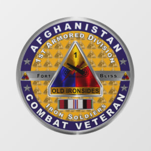 1. Armored Division Afghanistan Veteran Window Cl Fensteraufkleber