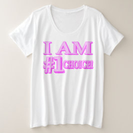 "#1 AUSWAHL" Niedliches Ausdrucksdesign. Jetzt kau Große Größe T-Shirt