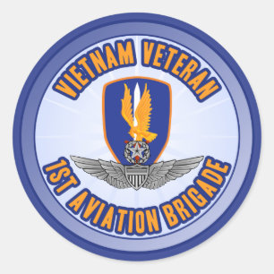 1. Avnbde-Hauptflieger Runder Aufkleber