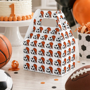 1 Ball Sports Theme Boy's 1. Geburtstag Geschenkschachtel