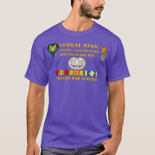 1. Bataillon 14. Inf 4. ID Sanitäter SP4 Vietnam V T-Shirt