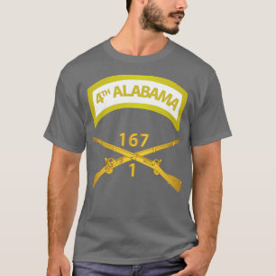 1. Bataillon 167. Infanterie Infanteriezweig w 4. T-Shirt