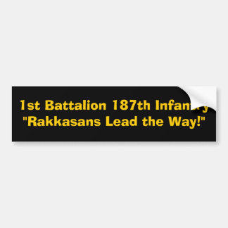 1. Bataillon-187. Infanterie " Rakkasans Führung… Autoaufkleber