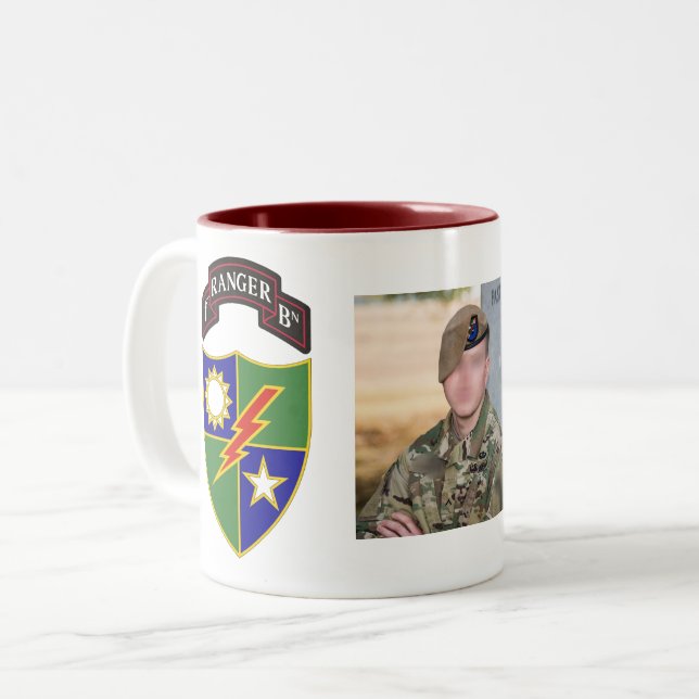 1. Bataillon - 75. Förster-Regiment - Foto-Tasse Zweifarbige Tasse (Vorderseite Links)