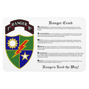 1. Bataillon - 75. Ranger Regiment Magnet 4x6