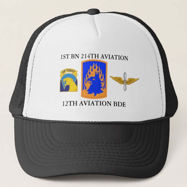 1. BATTALION 214. LUFTVERKEHR 12. LUFTVERKEHR TRUCKERKAPPE (Vorderseite)