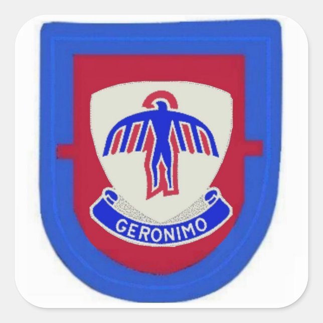 1. Battalion 501. Infanterie Flash und DUI Sticker (Vorderseite)