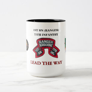 1. BATTALION (RANGER) 75. INFANTRIE-TASSE ZWEIFARBIGE TASSE
