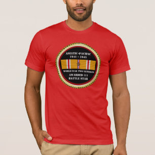 1 BATTLE STAR Weltkrieg Asiatischer Pazifischer Ve T-Shirt