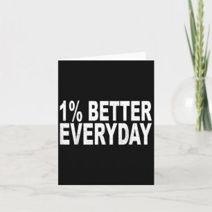 1 % besser täglich - Motivierend Angebot Karte