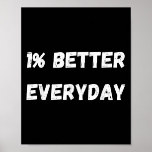 1 % besser täglich - Wachstumsmotivation Mi Poster