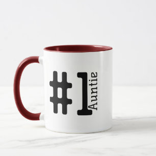 #1 Best Auntie Personalisiert Coffee Tasse 11oz Re