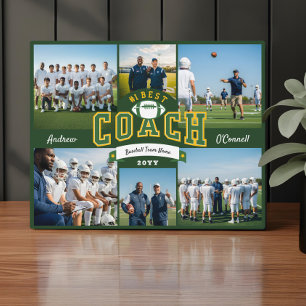 #1 Bester Fußballtrainer Foto-Dankeschön-Geschenk Fotoplatte