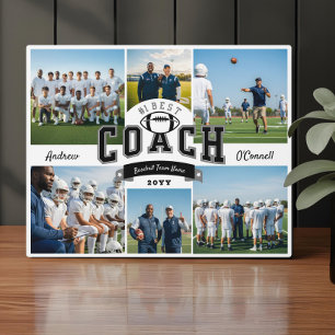 #1 Bester Fußballtrainer Foto-Dankeschön-Geschenk Fotoplatte