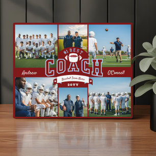 #1 Bester Fußballtrainer Foto-Dankeschön-Geschenk Fotoplatte