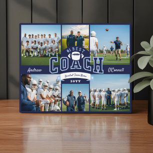 #1 Bester Fußballtrainer Foto-Dankeschön-Geschenk Fotoplatte