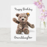 *1. BIRTHDAY WISH* GRANDDAUGHTER  KARTE<br><div class="desc">SAGEN SIE IHREN ***GRANDAUGHTER*** "MIT DIESER ADORABLE CARD" NATÜRLICH (LOL),  DASS SIE SICH EIN "SEHR GLÜCKLICHER 1. GEBURTSTAG" UND MIT DIESEM ADORABLE ALTEN,  SCHNELLEN TEDDDY BEAR. VIELEN DANK FÜR DAS STOPPEN VON 1 MEINER 8 STORES!!!!</div>