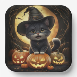 1 Black Cat Pappteller