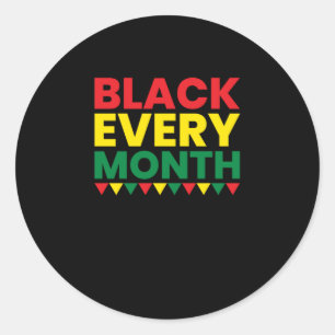 1 Black History Monthblack Rights.Png Runder Aufkleber